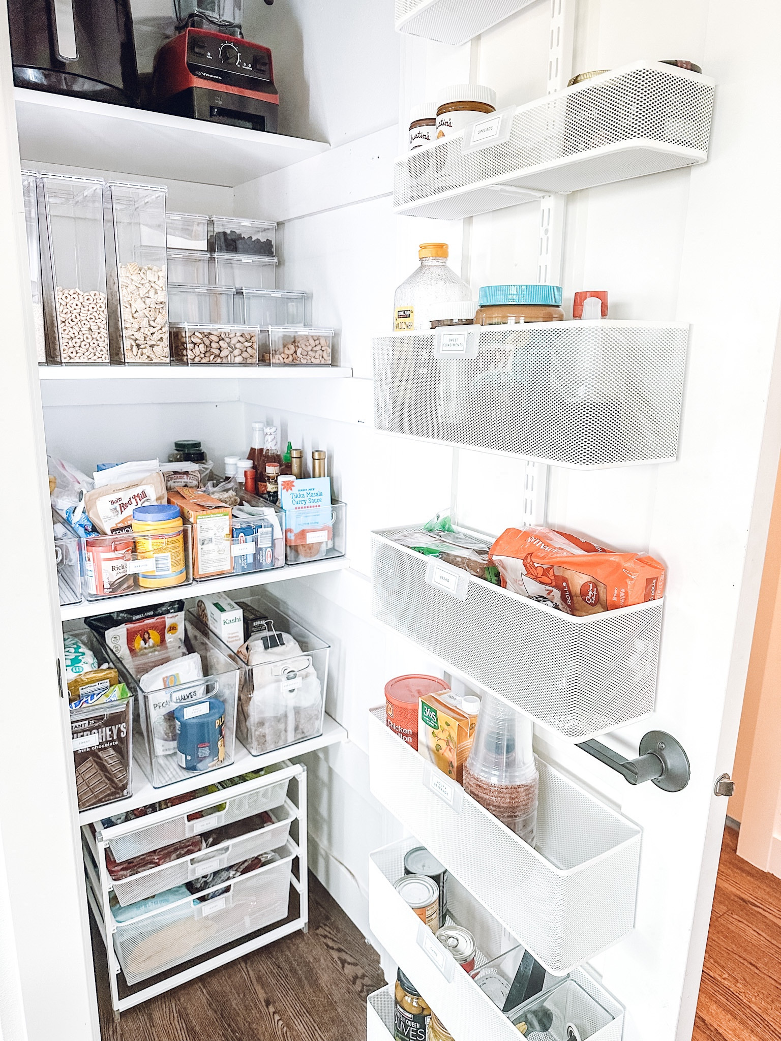 Pantry organization. Elfa Narrow Cabinet Drawer Solution. IDesign Linus Pantry Bin. IDesign Linus Deep Drawer Bin. Elfa Utility Mesh Basket. Elfa Utility Large Wire Over The Door Rack. T.H.E Cereal Canister. Home Edit Canister. Amazon 30-LED Motion Sensor Cabinet and Closet Light✨

#LTKkids #LTKhome #LTKfamily