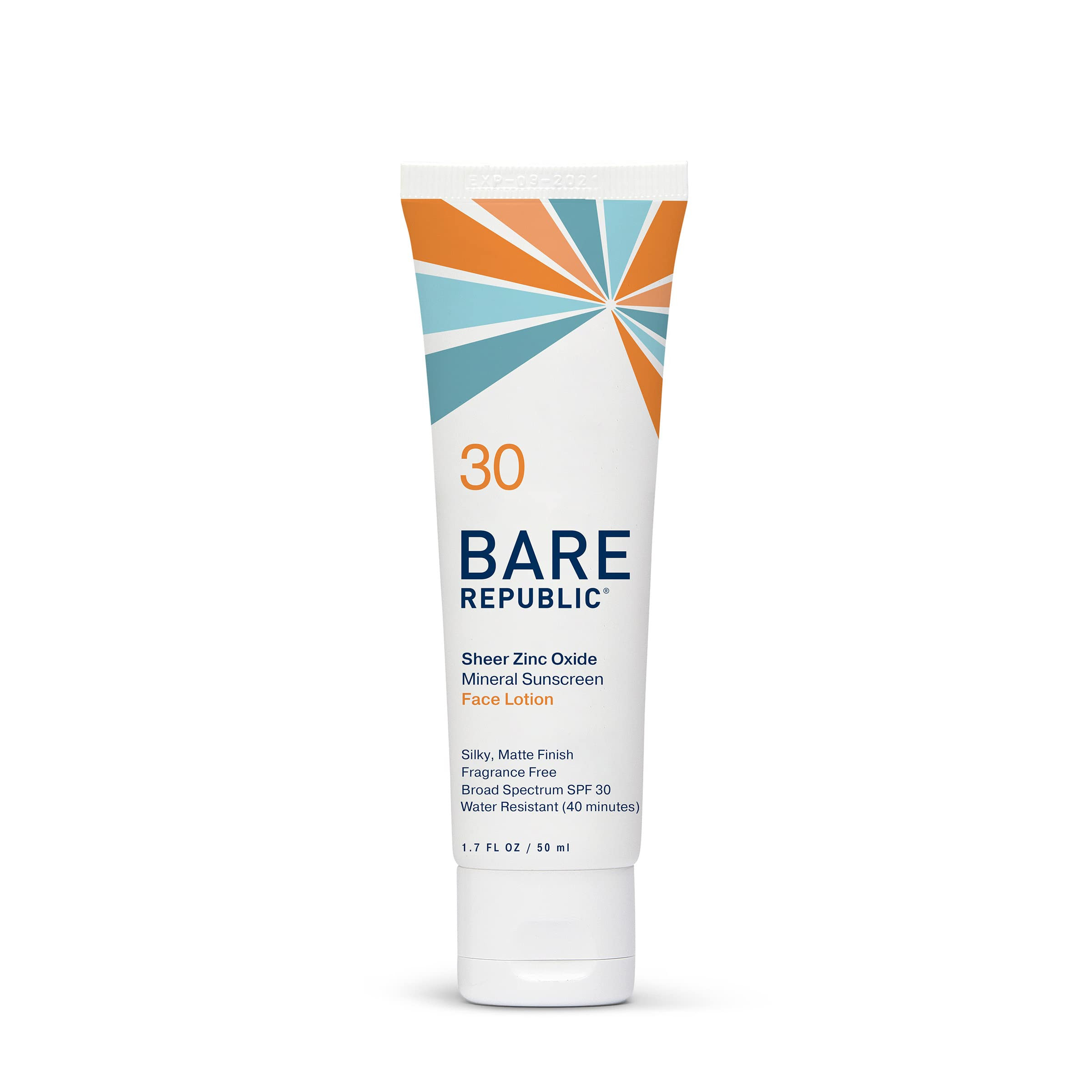 Bare Republic Mineral Matte Sunscreen SPF 30 Sunblock Face Lotion, Sheer and Light Finish, 1.7 Fl... | Amazon (US)