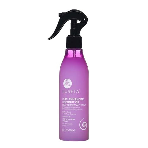 Luseta Curl Enhancing Heat Protectant Spray Define Curls & Resotre Bounce for Curly and Wavy Hair,Protect Hair from Heat Damage,Frizz-Free for Women and Men 8.5oz | Amazon (US)