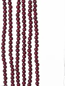 9-Foot Wood Beaded Burgundy Garland, Multicolor | Amazon (US)