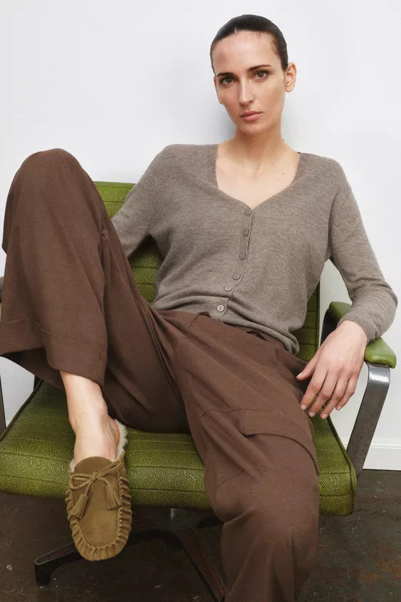 SPLIT SUEDE MULE LOAFERS | Zara AU