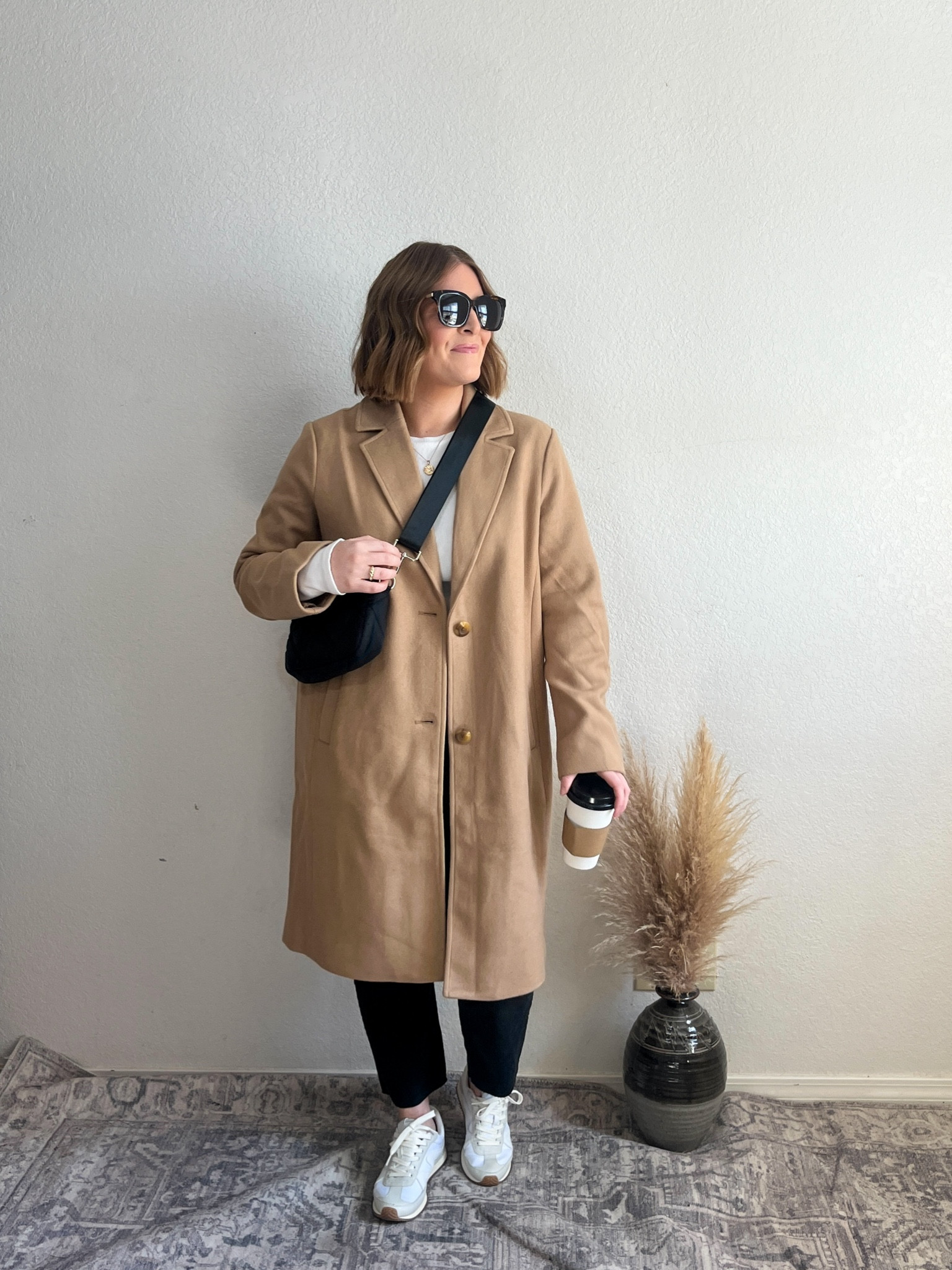 One base styled 4 ways// styled with a camel coat + sneakers 

Wearing L in everything 

#LTKmidsize #LTKfindsunder50 #LTKstyletip