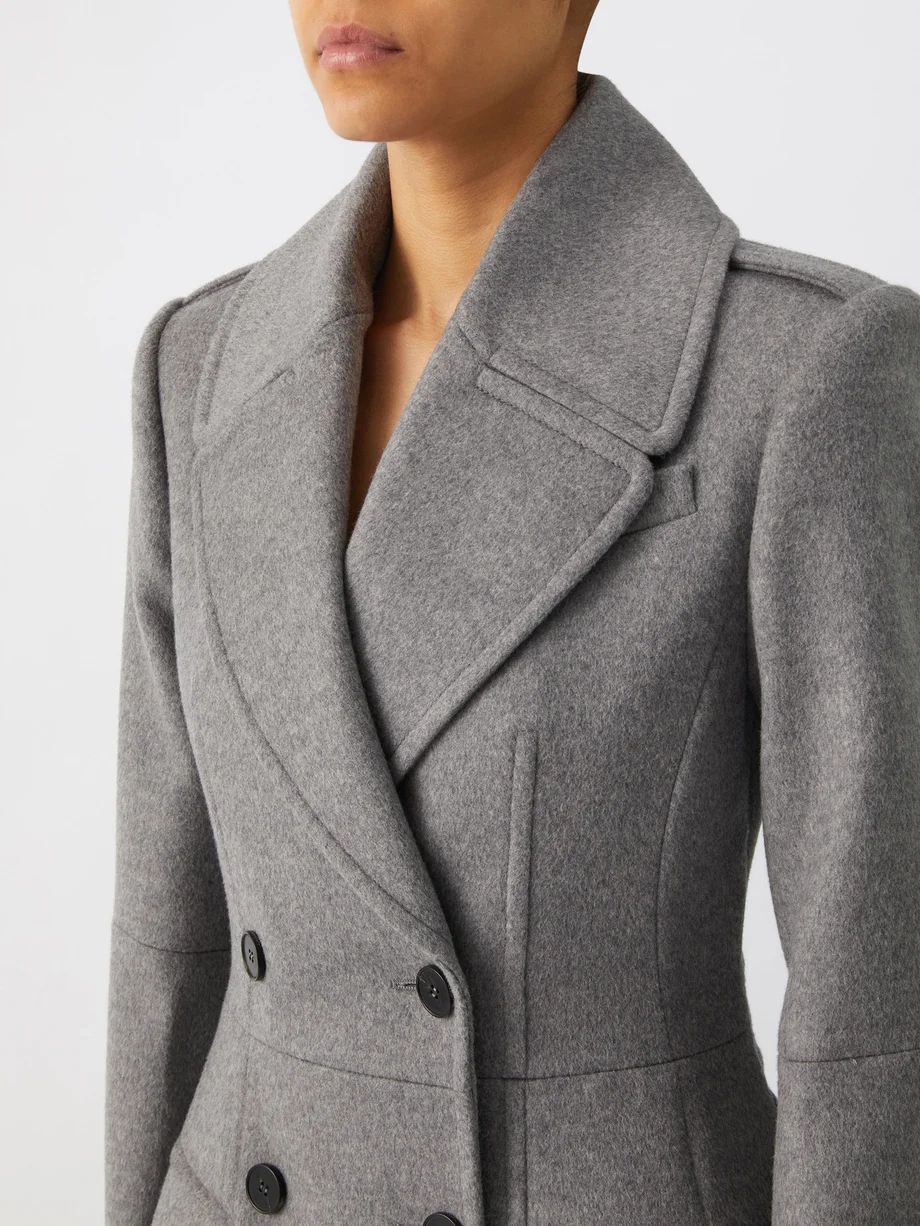 Double-breasted felted coat | Alexander McQueen | Matches (US)