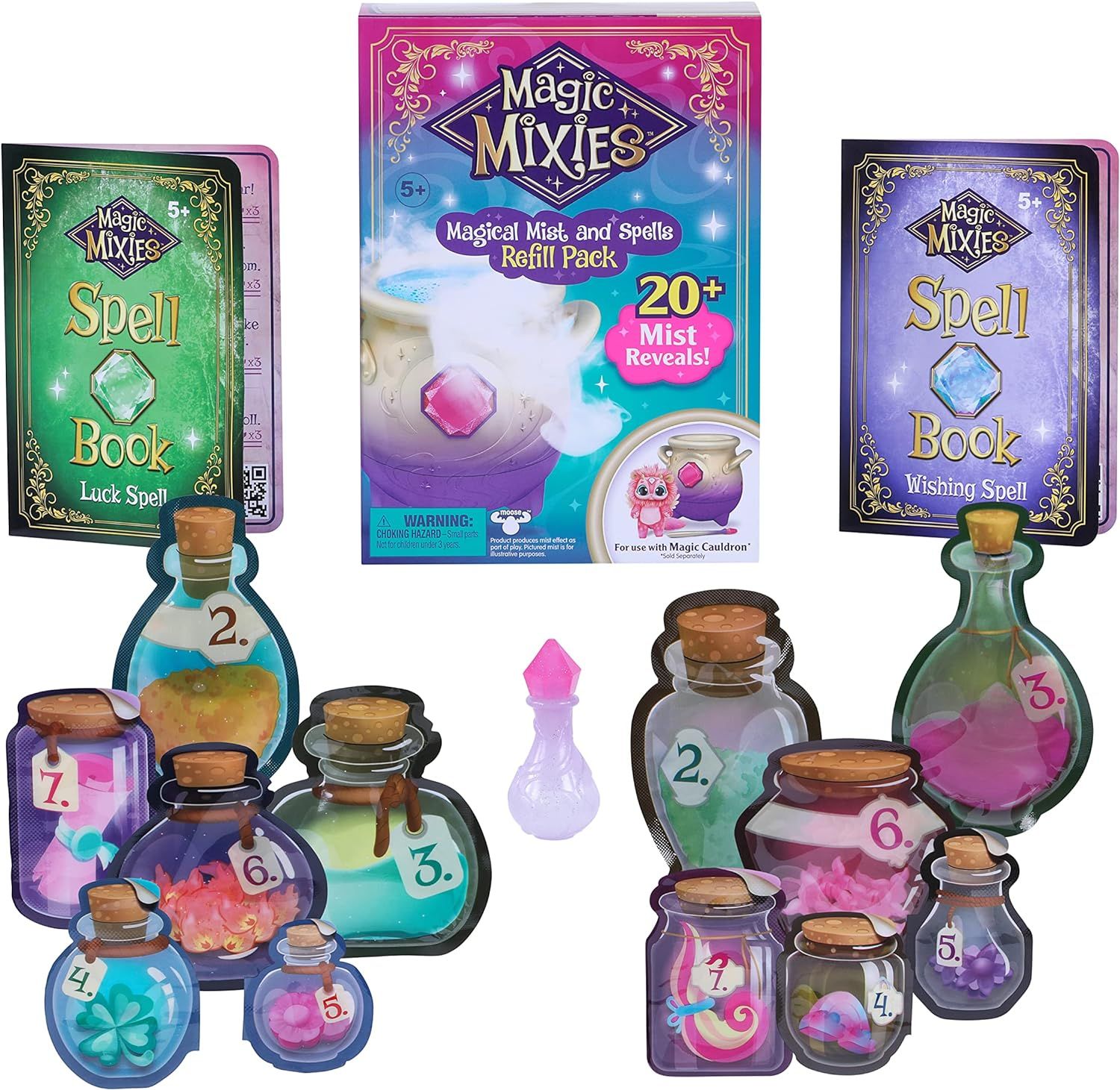 Magic Mixies - Magical Mist and Spells Refill Pack for Magic Cauldron, Multicolor | Amazon (US)
