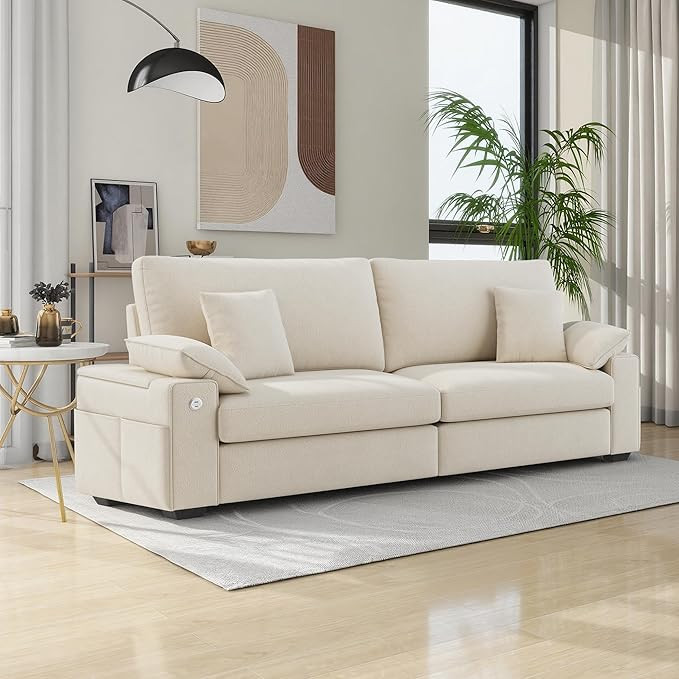 Amazon.com: CHAIRKER 88.58" Modern Loveseat Couches for Living Room, Comfy Sofa with Deep Seat Co... | Amazon (US)