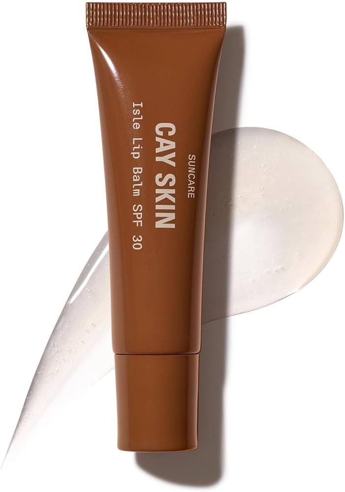 Cay Skin Isle Lip Balm SPF 30 – High Shine, Hydrating, Non-Sticky Lip Gloss in Vanilla Brown Su... | Amazon (US)