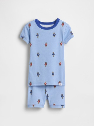 Baby & Toddler Organic Brushed Cotton Soccer Bear PJ Short Set | Gap (US)