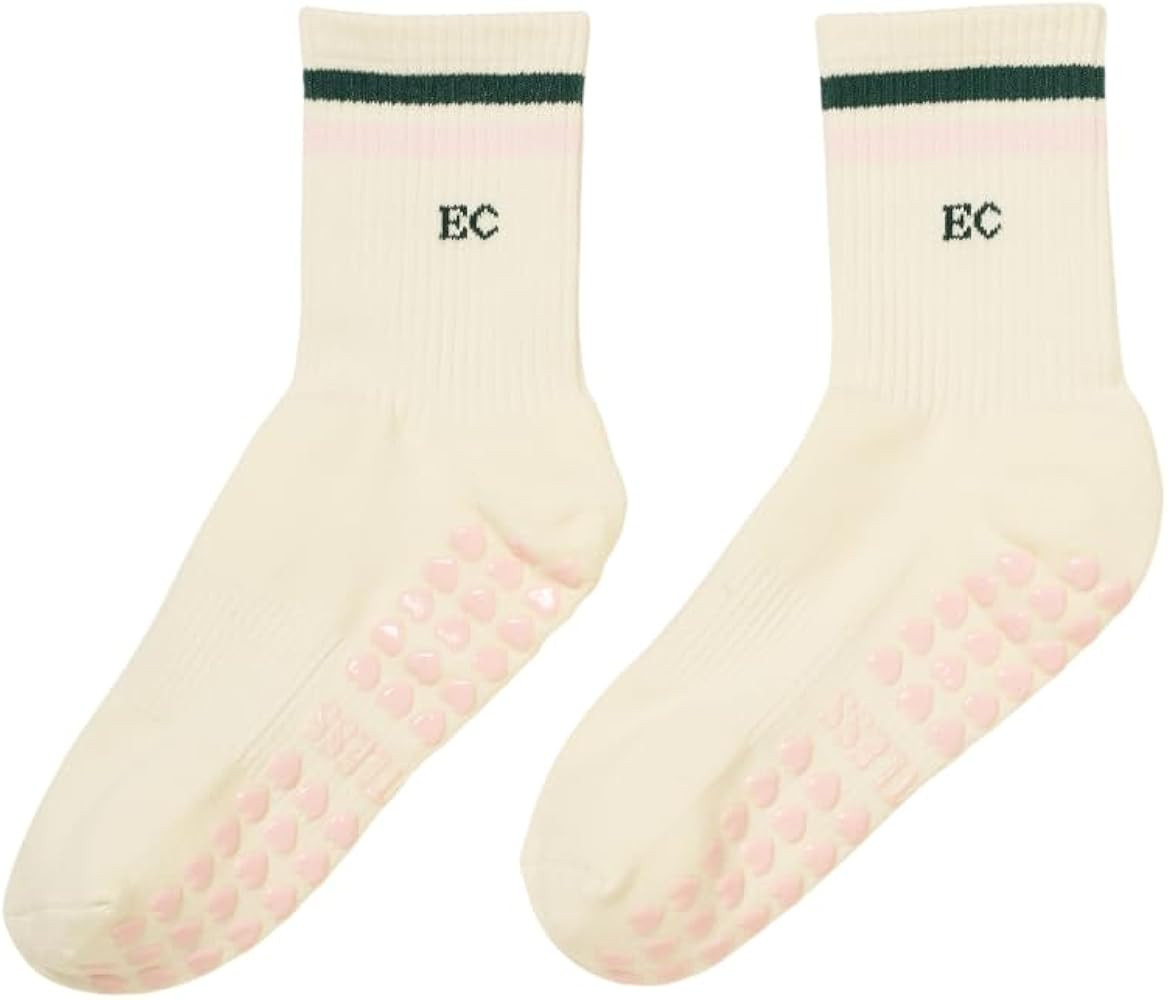 Shapes Studio Half Calf Grip Socks, Cute Fruit Pilates Socks, Ruffle Socks, Non-Slip for Barre Yo... | Amazon (US)
