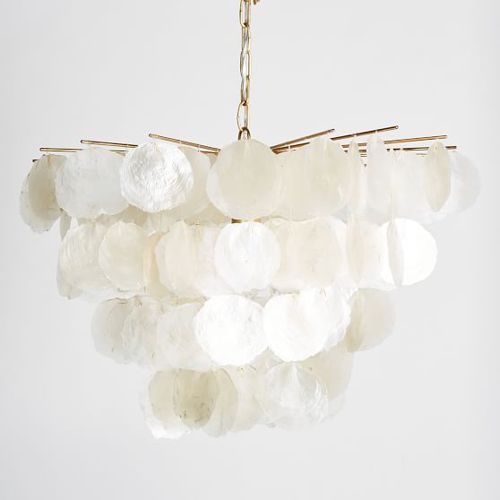 Large Capiz Chandelier | Pottery Barn Teen