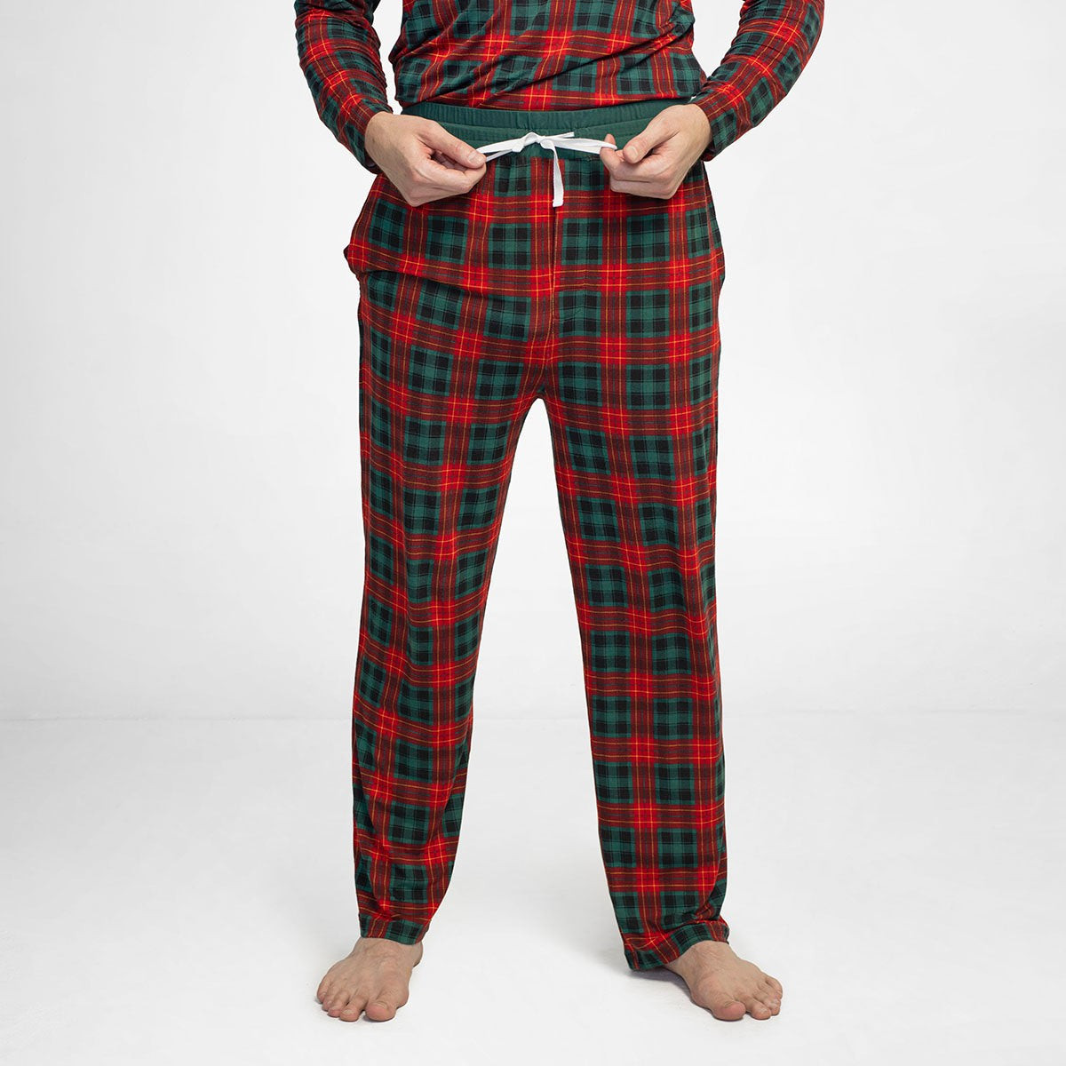 Tartan Men's Bamboo Viscose Pajama Pants | Little Sleepies