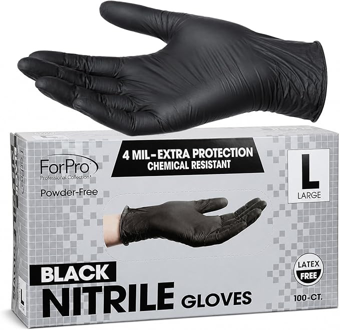 ForPro Disposable Nitrile Gloves, Chemical Resistant, Powder-Free, Latex-Free, Non-Sterile, Food ... | Amazon (US)
