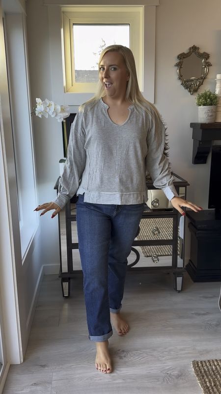 Amazon fashion find. 
Midsize style. 
Free people style. 
Amazon budget. 
Casual shirt. 
Winter outfit. 
Comfy outfit. 

Size large top 
Jeans are Warehouse One

#LTKstyletip #LTKmidsize #LTKSeasonal