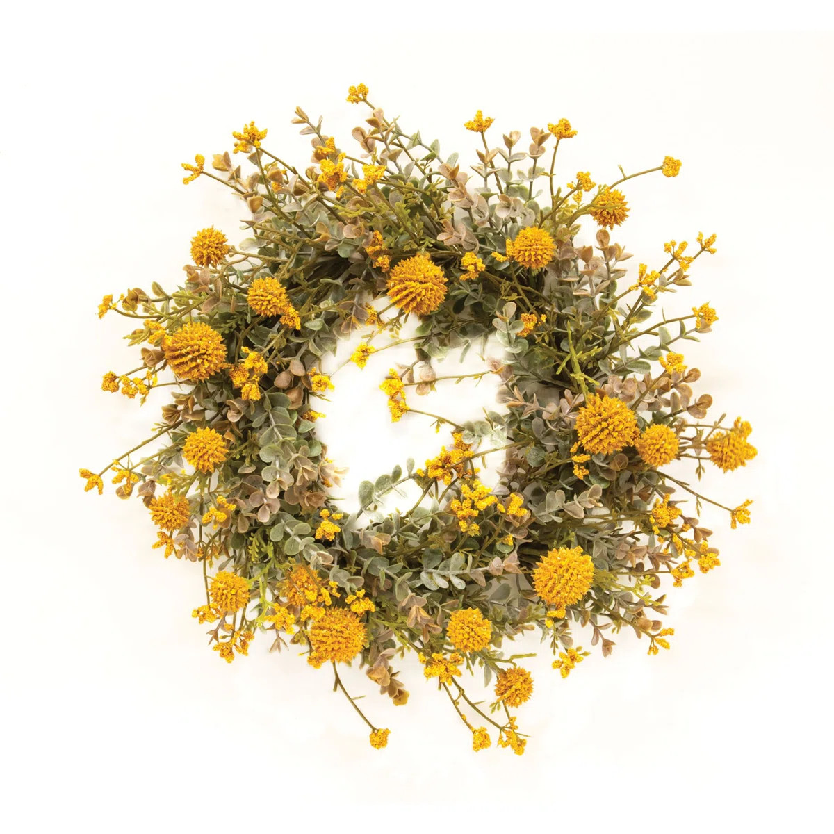 Faux Mixed Assortment Plastic 13'' Wreath | Wayfair North America