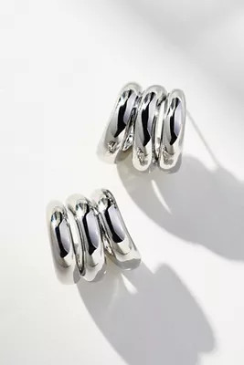 Triple Loop Huggie Earrings | Anthropologie (US)