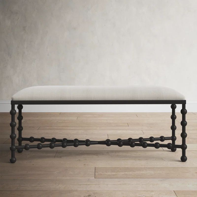 Capri 100% Polyester Upholstered Bench | Wayfair North America