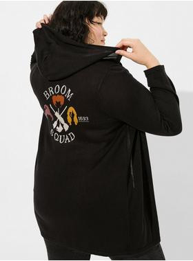 Disney Hocus Pocus Broom Squad Hooded Cardigan | Torrid (US & Canada)