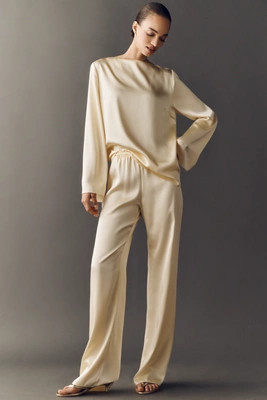 SER.O.YA Lillian Satin Pants | Anthropologie (US)