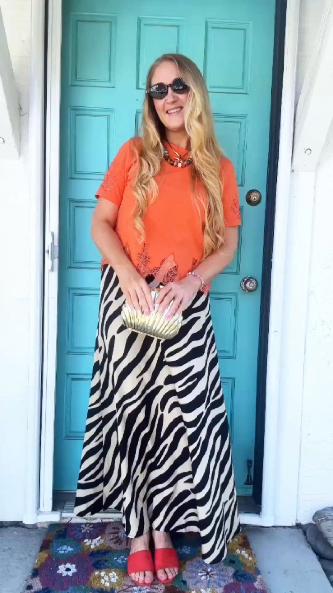 How to style a bold summer outfit using vibrant orange and zebra print. 🧡🦓 

If you are looking for bold summer outfit ideas that break away from basic neutrals, this vibrant color pop and animal print styling is perfection. The zebra print brings an edgy, graphic element that perfectly balances the bright orange tones for an elevated OOTD. 

Sizing & Fit Details:
* Top: M
* Bottoms/Skirt: L
At 145 lbs and 5’7”

Shop the exact pieces from this look by clicking the links below! 

#OOTDInspiration #SummerOutfitIdeas #ZebraPrint #VibrantFashion #BoldStyle

Vibrant summer fashion, how to style zebra print, colorful casual outfits, bold statement style, trendy boutique finds, everyday outfit formulas.

#LTKgrwm #LTKootd #LTKSeasonal