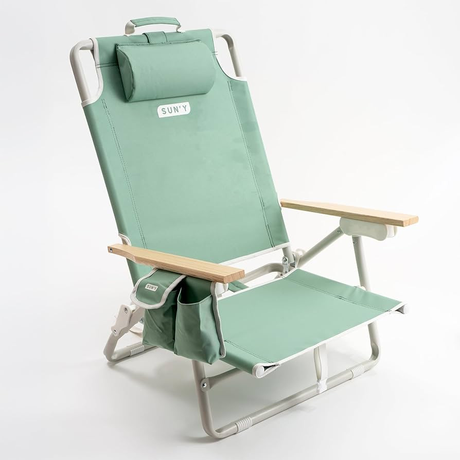 SUN'Y Escapes Backpack Beach Chair - Made w/Ocean Bound Plastics, Customizable w/MOLLE Accessorie... | Amazon (US)