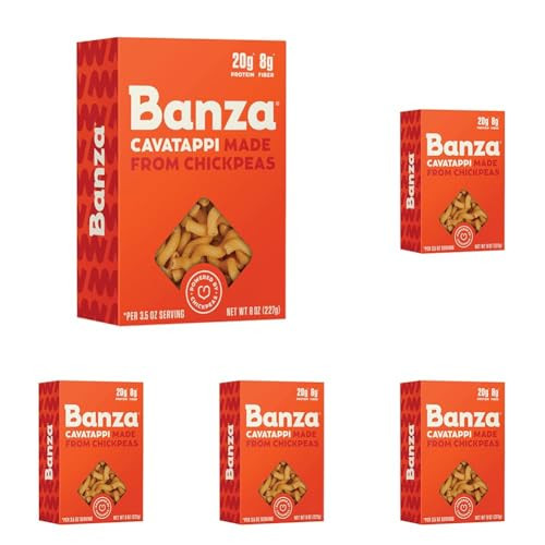 BANZA Chickpea Cavatappi Pasta, 8 OZ (Pack of 5) | Amazon (US)