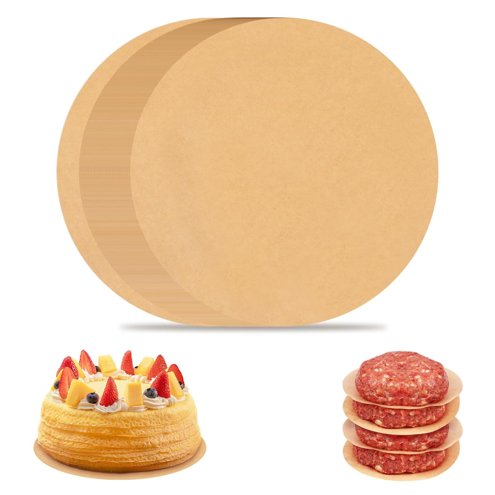JVFCXXV 6 Inch Parchment Paper Rounds Set of 200 Non Stick Precut Sheets for Cake Pan Springform Pan Burger Patty Maker Greaseproof Waterproof | Lowe's