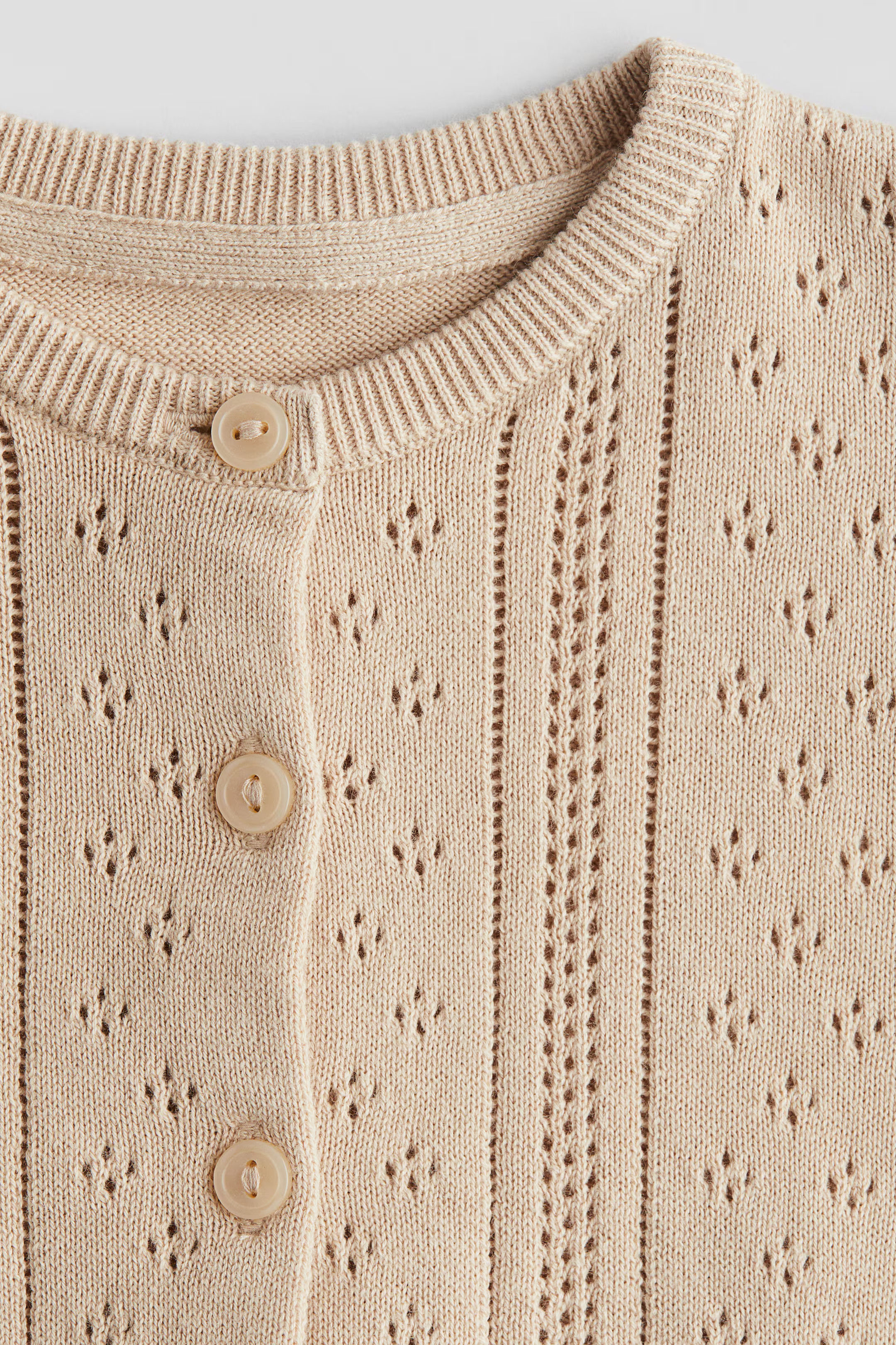 Pattern-knit Cotton Cardigan | H&M (US + CA)