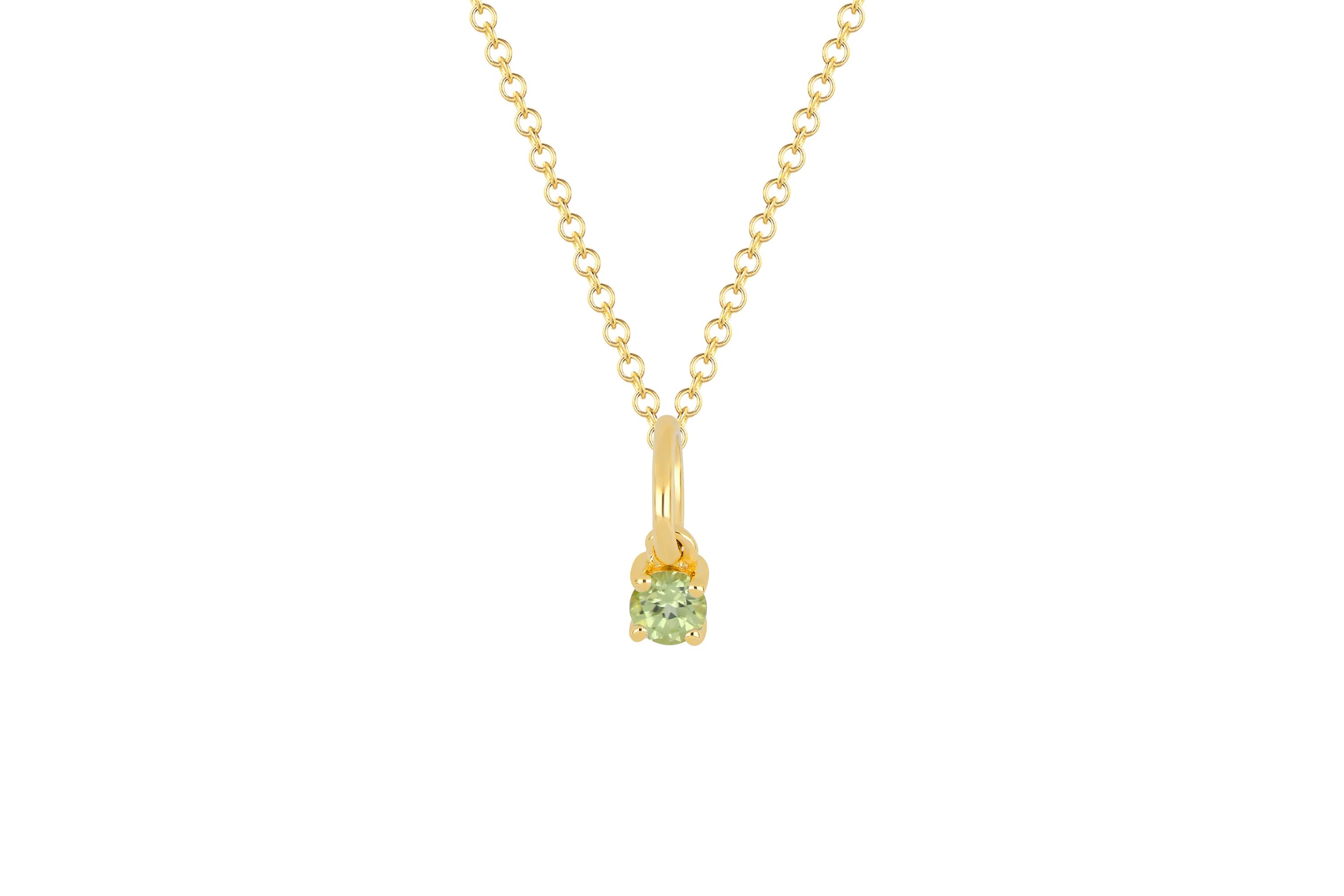 Birthstone Necklace14k Yellow Gold / Tanzanite - December | EF Collection
