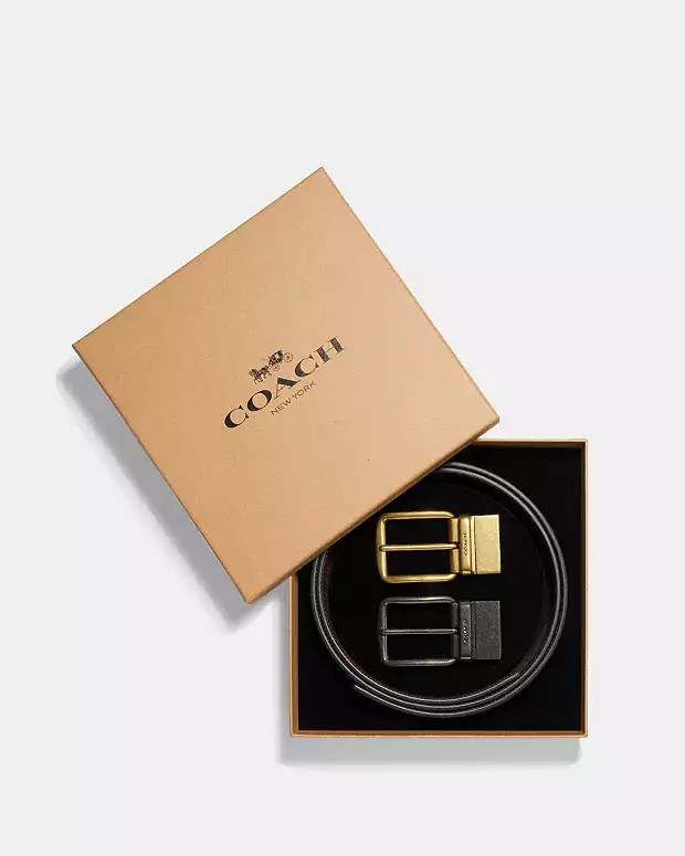 Boxed Harness Buckle Cut To Size Reversible Belt, 38 Mm | Coach Outlet CA