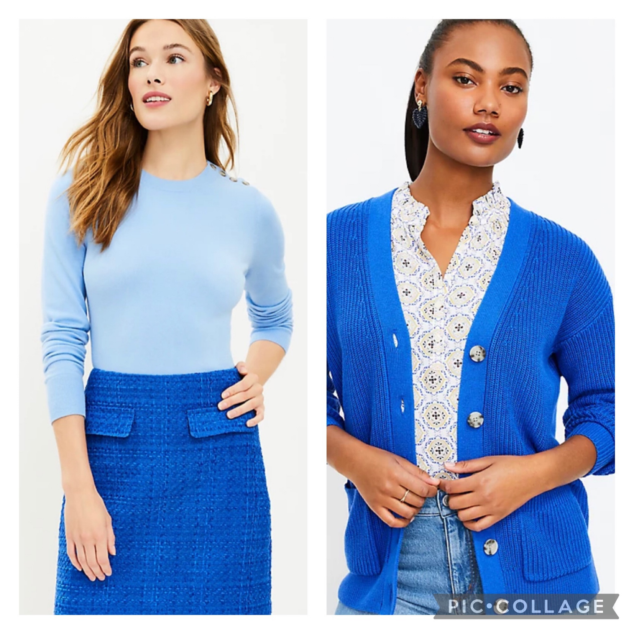 Bright sapphire blue at loft (and on sale!) best for cool summer and winters.

#LTKworkwear #LTKsalealert #LTKunder50