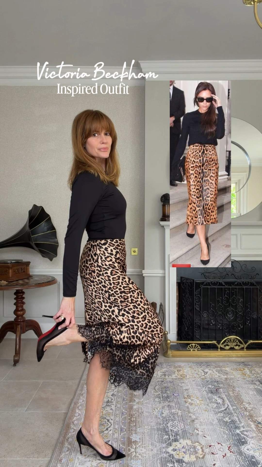 Outfit inspo from Victoria Beckham
Leopard print midi skirt
Black bodysuit
Black heels
Balenciaga City bag

#LTKuk #LTKstyletip
