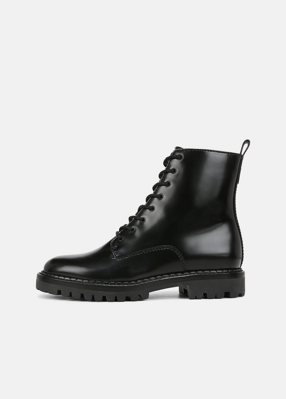 Women's Cabria Leather Lug Boot, Black/black, Size 6 Vince | Vince LLC