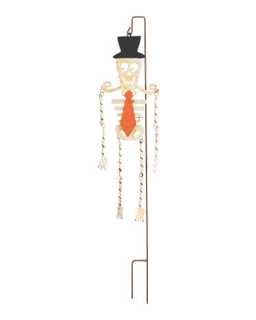 4x24 Hand Painted In Columbia Outdoor Safe Hanging Skeleton | TJ Maxx