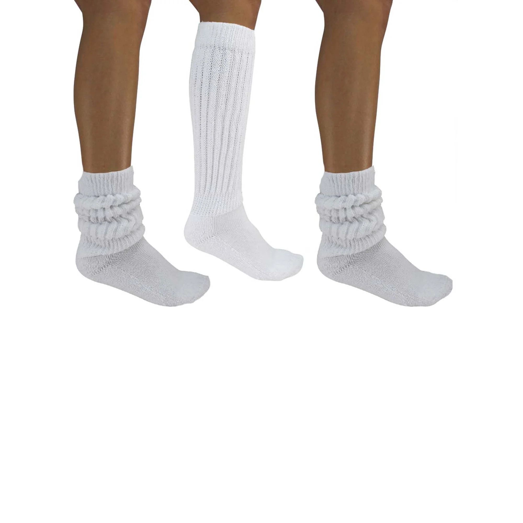 All Cotton 3 Pack Extra Heavy Slouch Socks | Walmart (US)