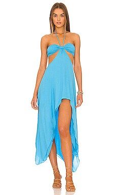 Indah Misha Bandeau Maxi Dress in High from Revolve.com | Revolve Clothing (Global)