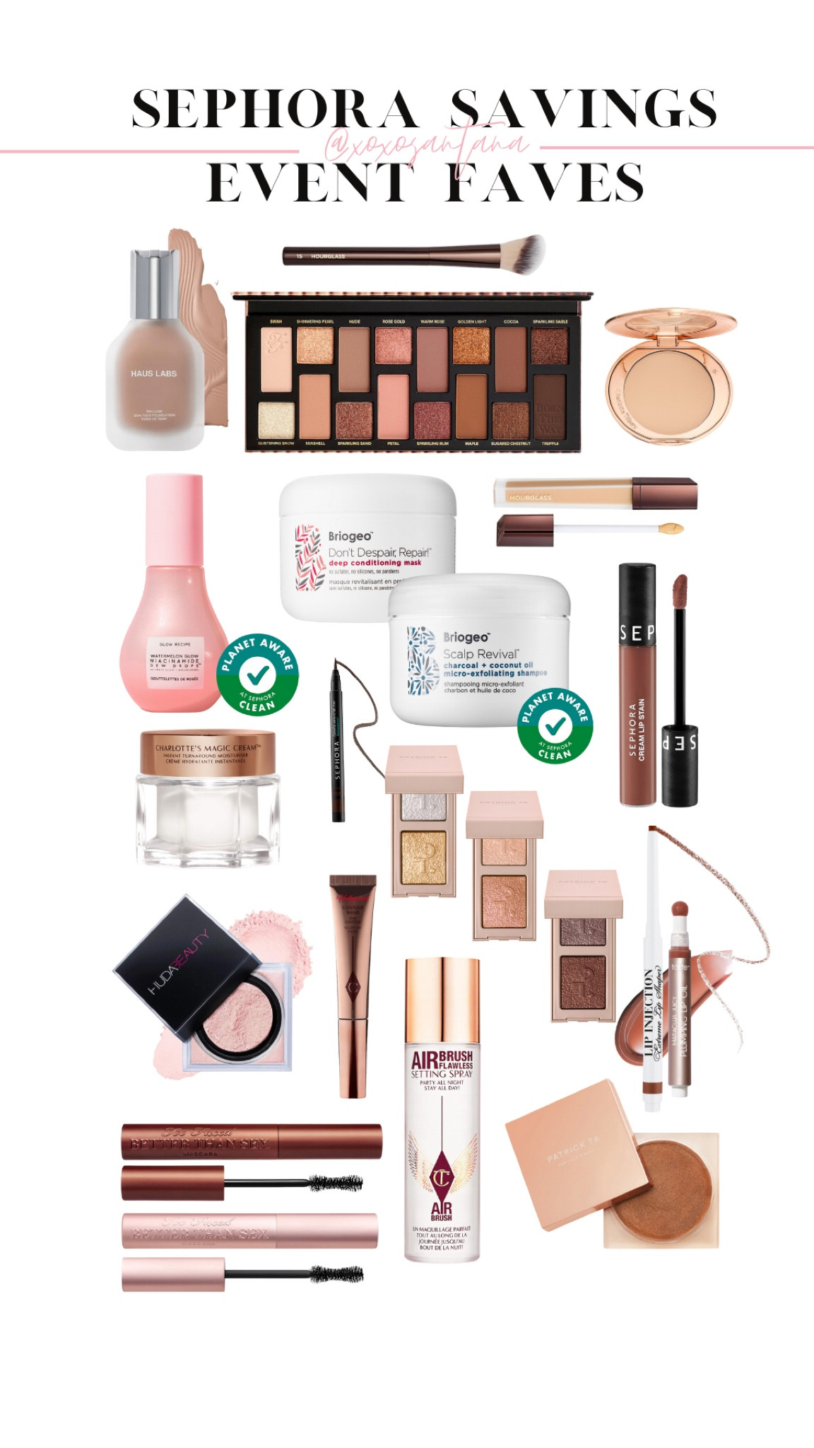 My @Sephora savings event favorites 🖤 these are my go to and current fave products. Use code “SAVINGS” to save! #sephorapartner #sephorahaul 

#LTKBeauty #LTKFindsUnder100 #LTKGiftGuide