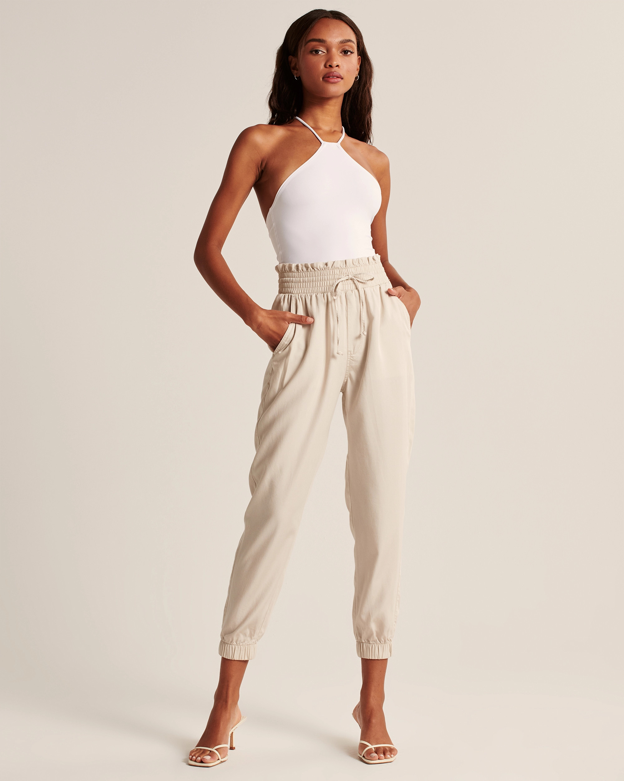 Ruffle-Waist Joggers | Abercrombie & Fitch (US)