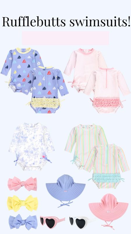 How cute are these swimsuits and sun gear from Rufflebutts? Perfect for our cruise and the upcoming warm seasons!!

#LTKbaby #LTKSeasonal #LTKstyletip