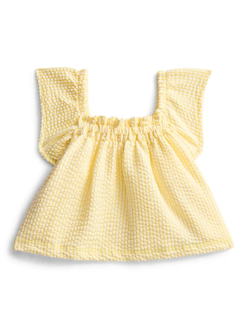 Wonder Nation Baby Girls Flutter Tank Top, Sizes 0-24 Months - Walmart.com | Walmart (US)