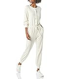 Amazon Essentials Women's Fashion Studio Terry Jumpsuit, Oatmeal Heather, X-Large | Amazon (US)