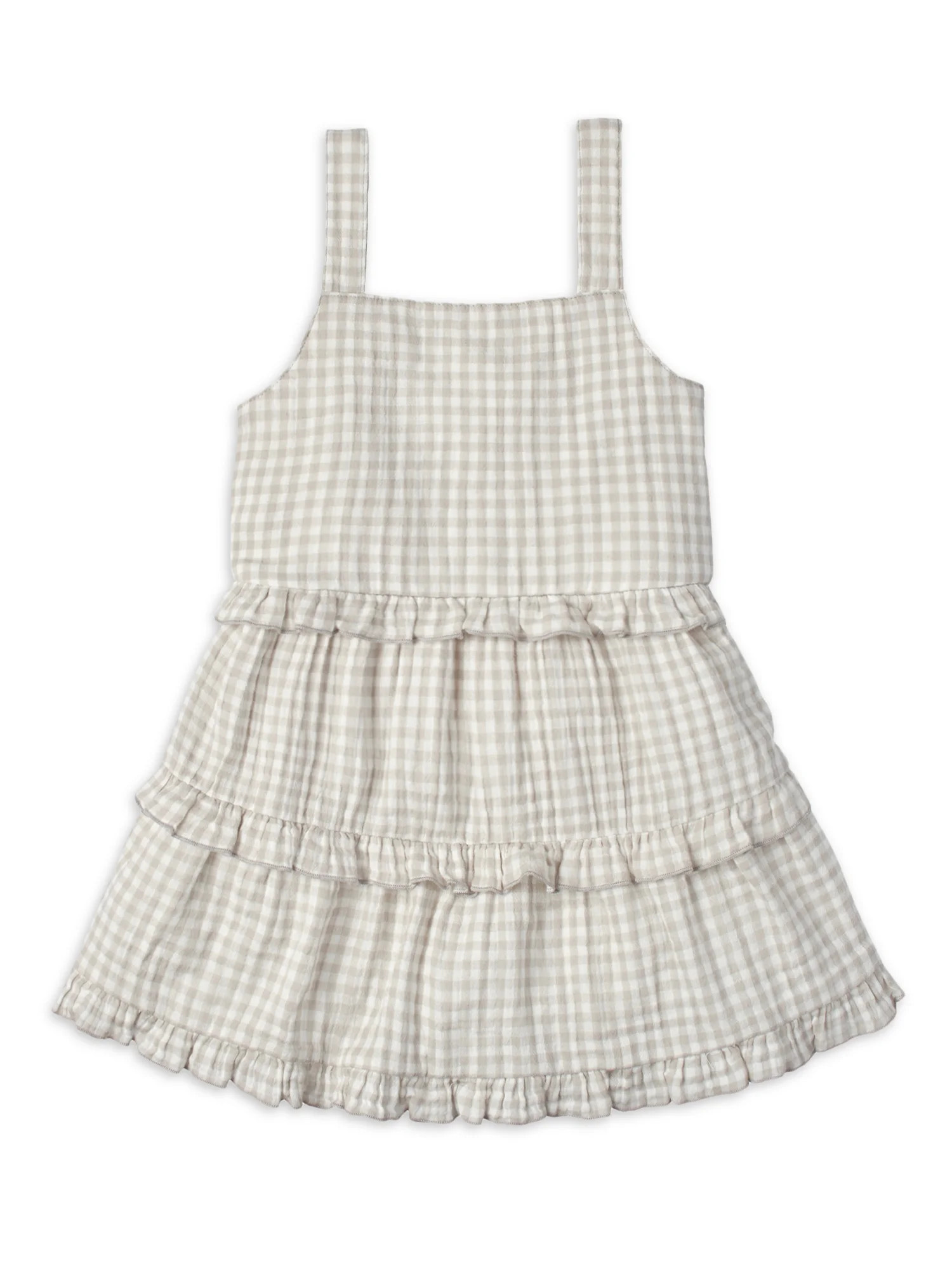 Modern Moments by Gerber Baby and Toddler Girls Tiered Gauze Dress, Sizes 12M-5T | Walmart (US)