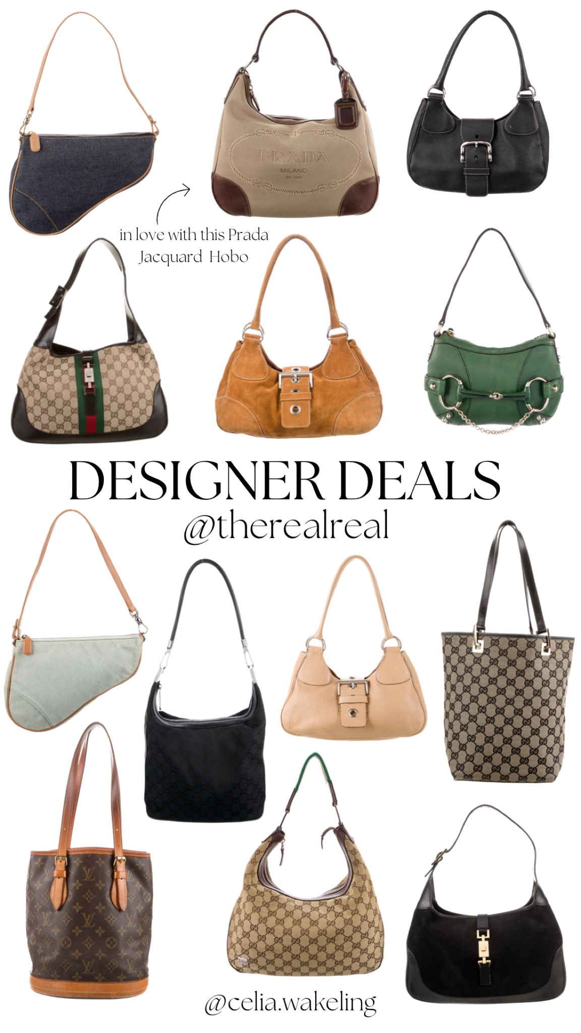 One thing about me??? It’s hard for me to pass on a major designer deal!! All of these finds are under $1,000! I nearly considered gatekeeping the Prada Jacquard, but figured if I don’t take her home, one of y’all should!!! USE CODE: “real” for 20% additional off at checkout!

#LTKSale #LTKsalealert