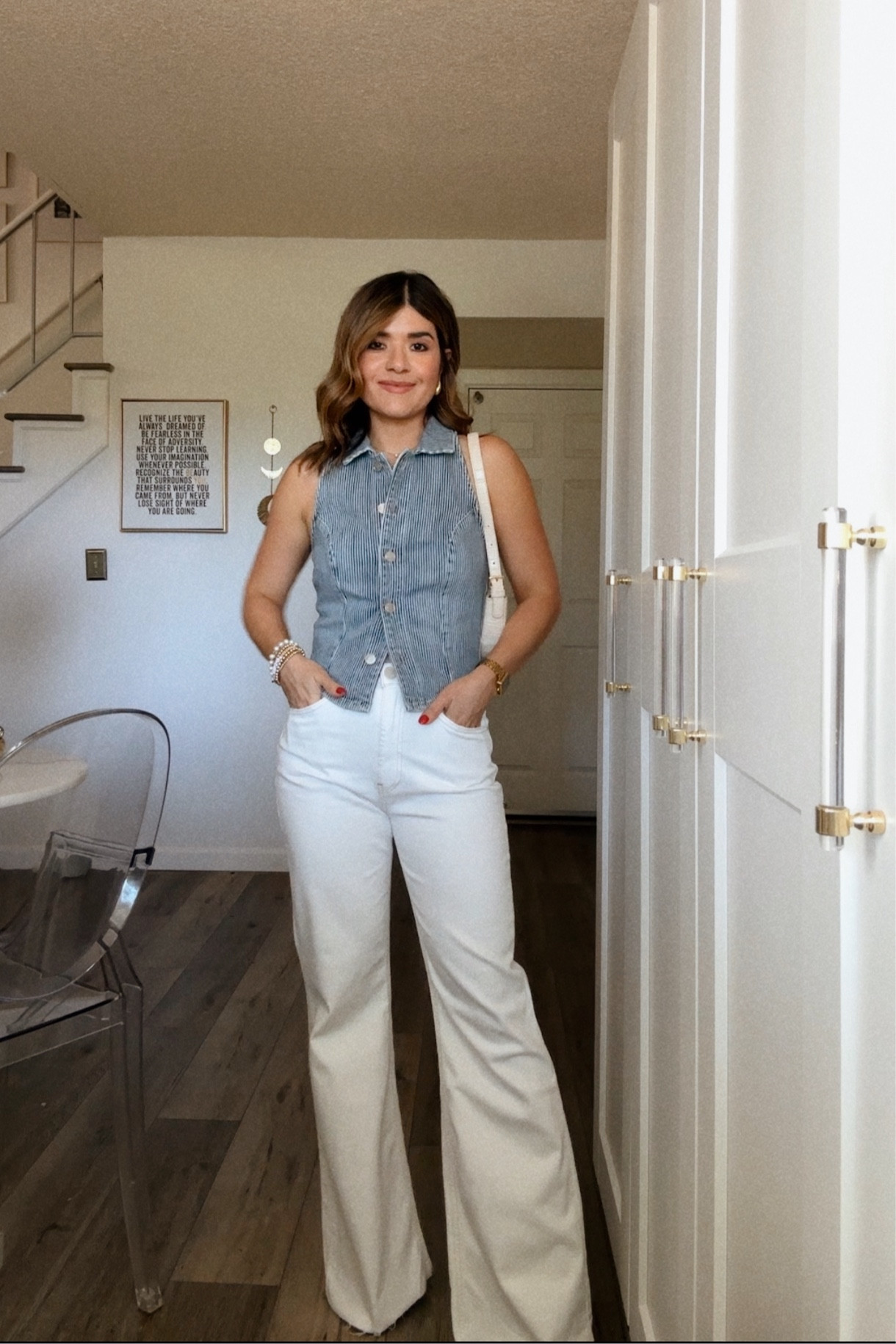 Loving this denim vest! It’s so flattering! Top size xs 
Jeans size 24
Use code “carolina25” for 25% off


#LTKFindsUnder100 #LTKSeasonal #LTKStyleTip