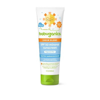 Babyganics Sheer Blend SPF 50 Mineral Sunscreen - 8 fl oz | Target