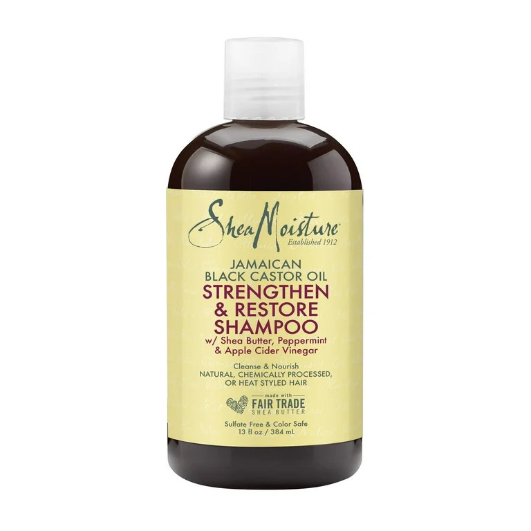 SheaMoisture Strengthen and Restore Shampoo Cleanse and Nourish for Damaged Hair, 13 oz | Walmart (US)