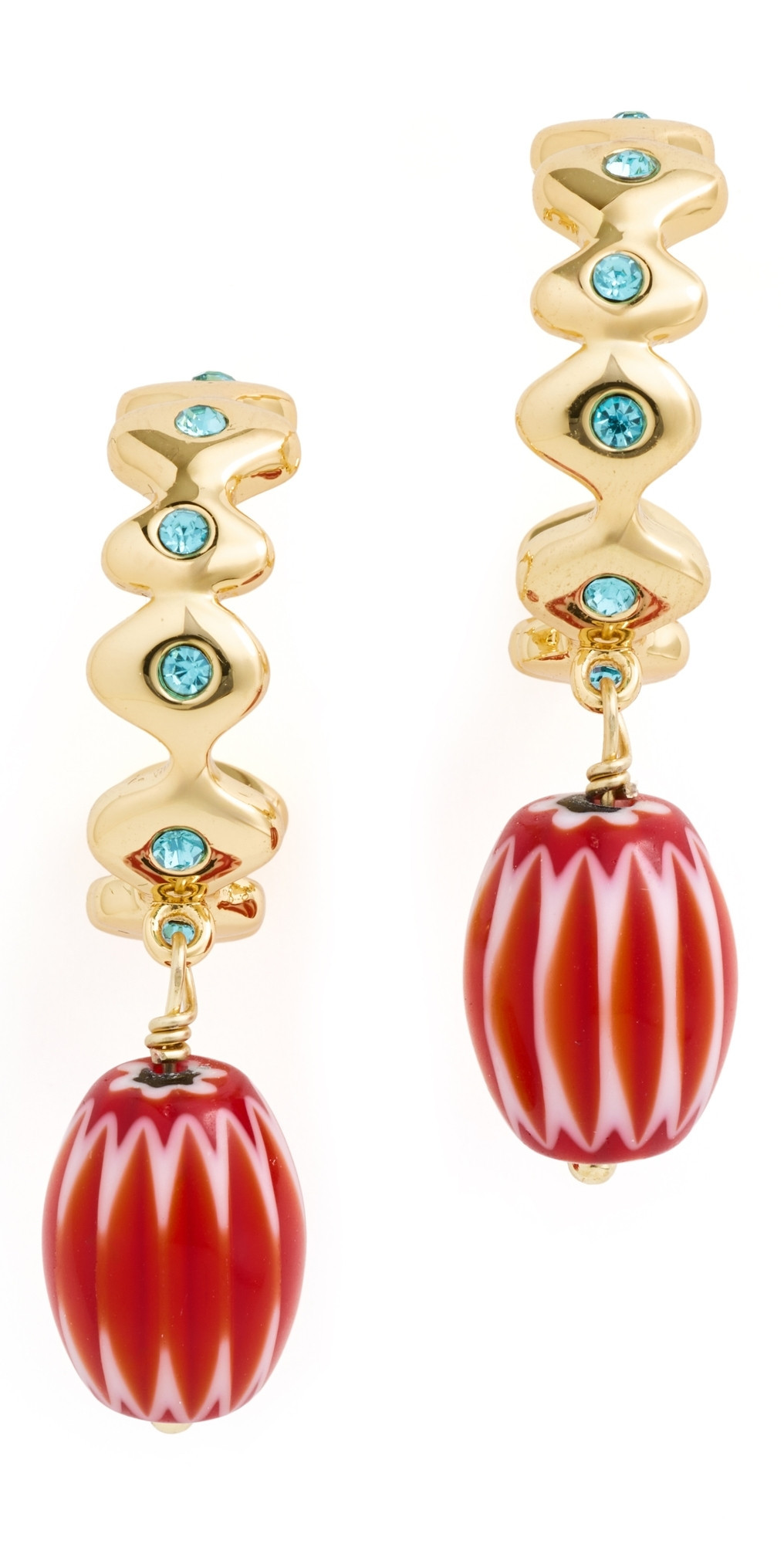 Mignonne Gavigan Miranda Hoops Gold Multi One Size | Shopbop