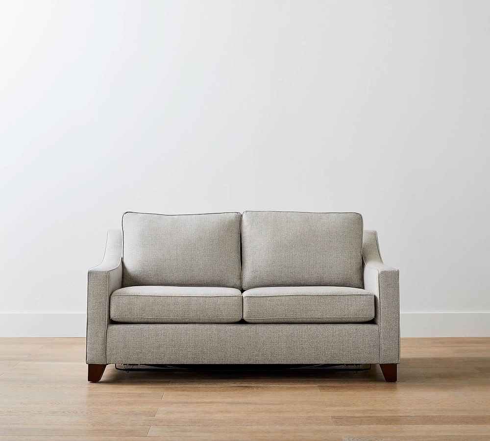 Cameron Slope Arm Upholstered Sleeper Sofa with Air Topper | Pottery Barn (US)
