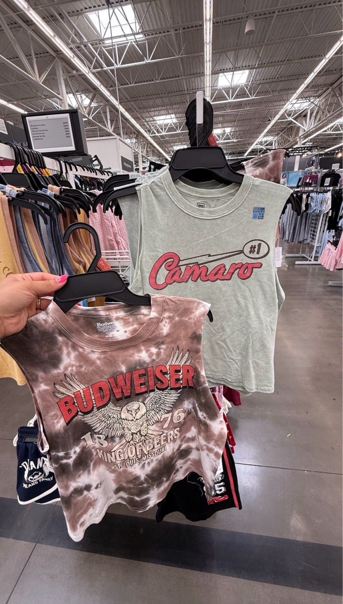 Walmart has been adding so many fun graphic tanks lately, and these are two of my favorites. They’re easy to throw on with denim shorts now and will look just as cute with jeans and boots when fall gets here.