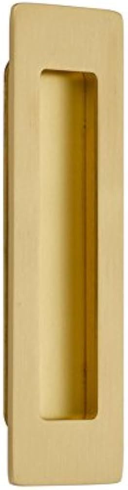 Emtek, Modern Rectangular, Flush Pull, 1-3/4" x 6", Satin Brass | Amazon (US)