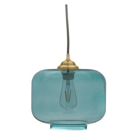 Teal Glass Pendant Light by Drew Barrymore Flower Home | Walmart (US)