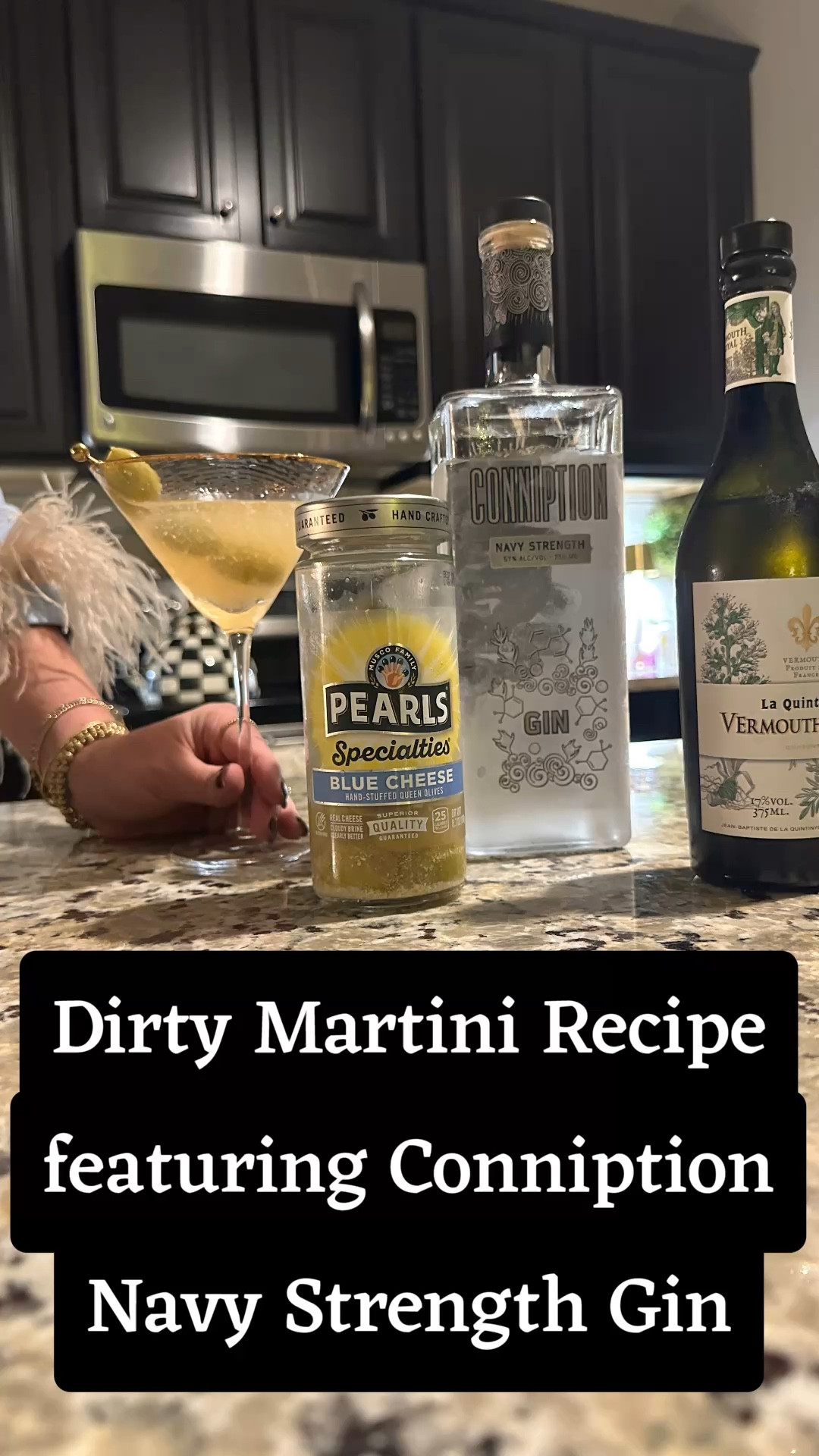 With the holidays upon us, I have finally *perfected* my at-home dirty martini thanks to my friends @durhamdistillery and their @ConniptionGin

🍸Ingredients🍸
🫒 2 oz @ConniptionGin Navy Strength
🫒 1/2 oz olive brine (or more, if you're like me)
🫒 Rinse of La Quintinye Extra Dry Vermouth (or any dry vermouth you'd like) -- La Quintinye is available at Durham Distillery's Tasting Room for Purchase
🫒 Olives for garnish

I'm a stirred, not shaken girlie and am experimenting with olives. Right now, I'm really into blue cheese-stuffed olives; jalapeño-stuffed olives give a nice kick, and you can't go wrong with plain olives either.

#LTKSeasonal #LTKHoliday #LTKHome